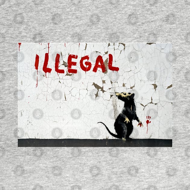 Fitzrovia Rat by Banksy by Respire